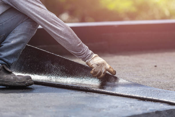 Professional Waterproofing technician working in Moonachie, NJ